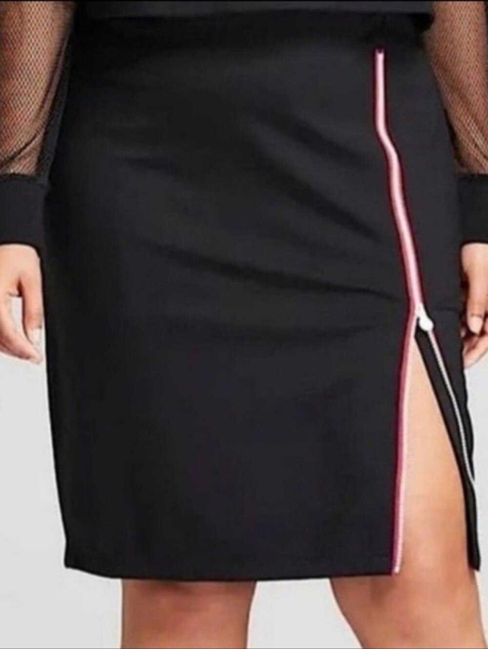 Hunter for Target Collab Black Side Zip Skirt, Size Medium